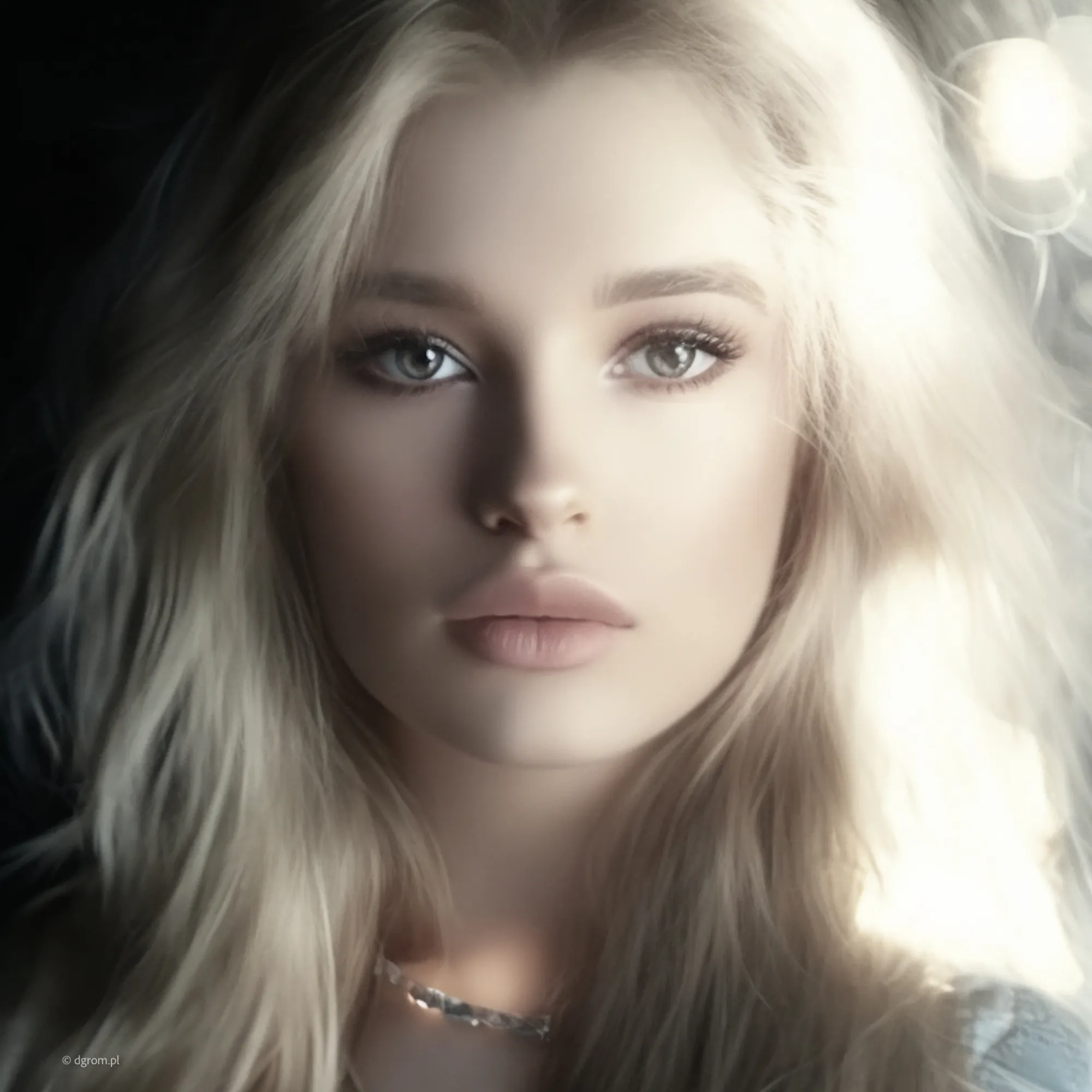 Portret kobiety w łagodnym świetle