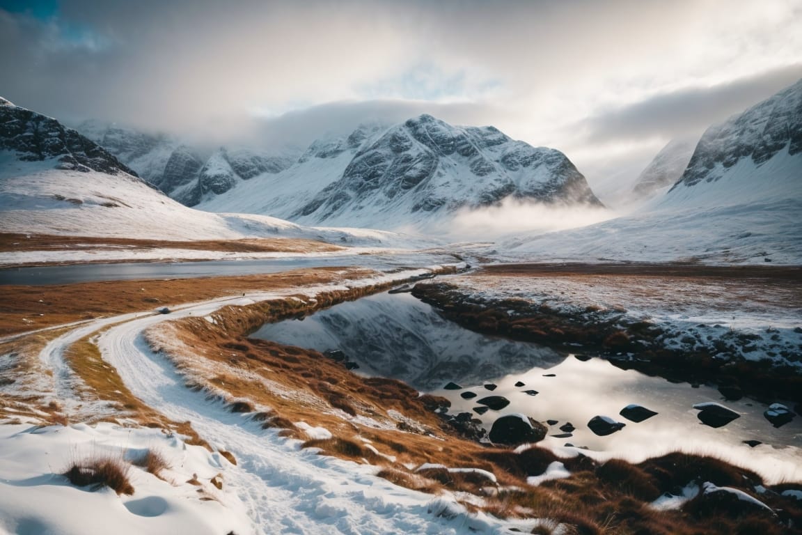 Zimowe Krajobrazy Szkocji
