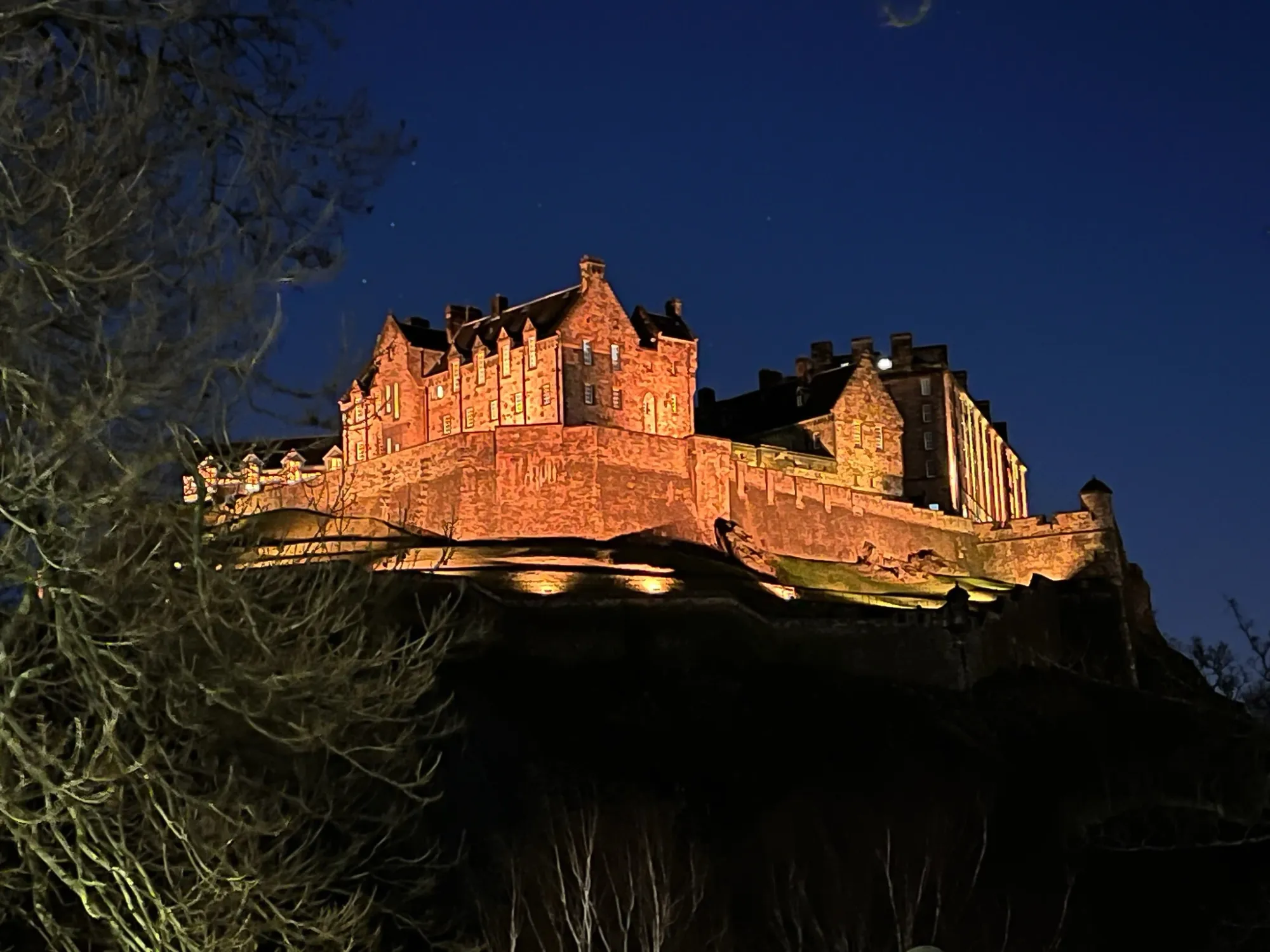 Zamek Edynburski -noc