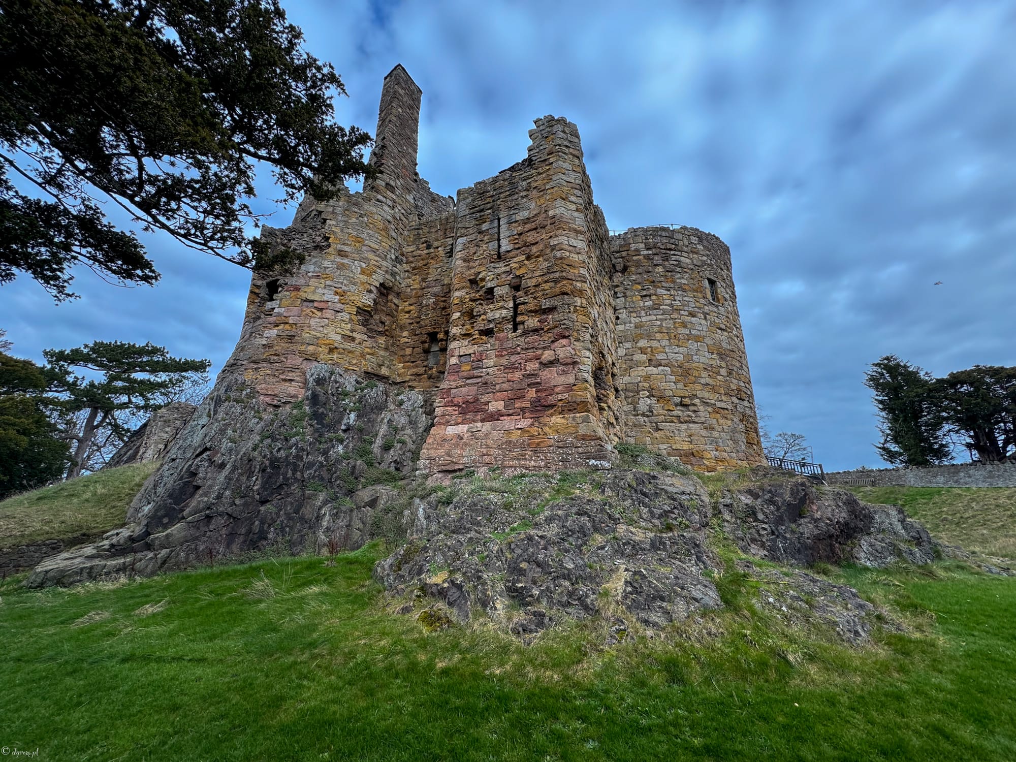 Dirleton Castle in Scotland – a medieval fortress