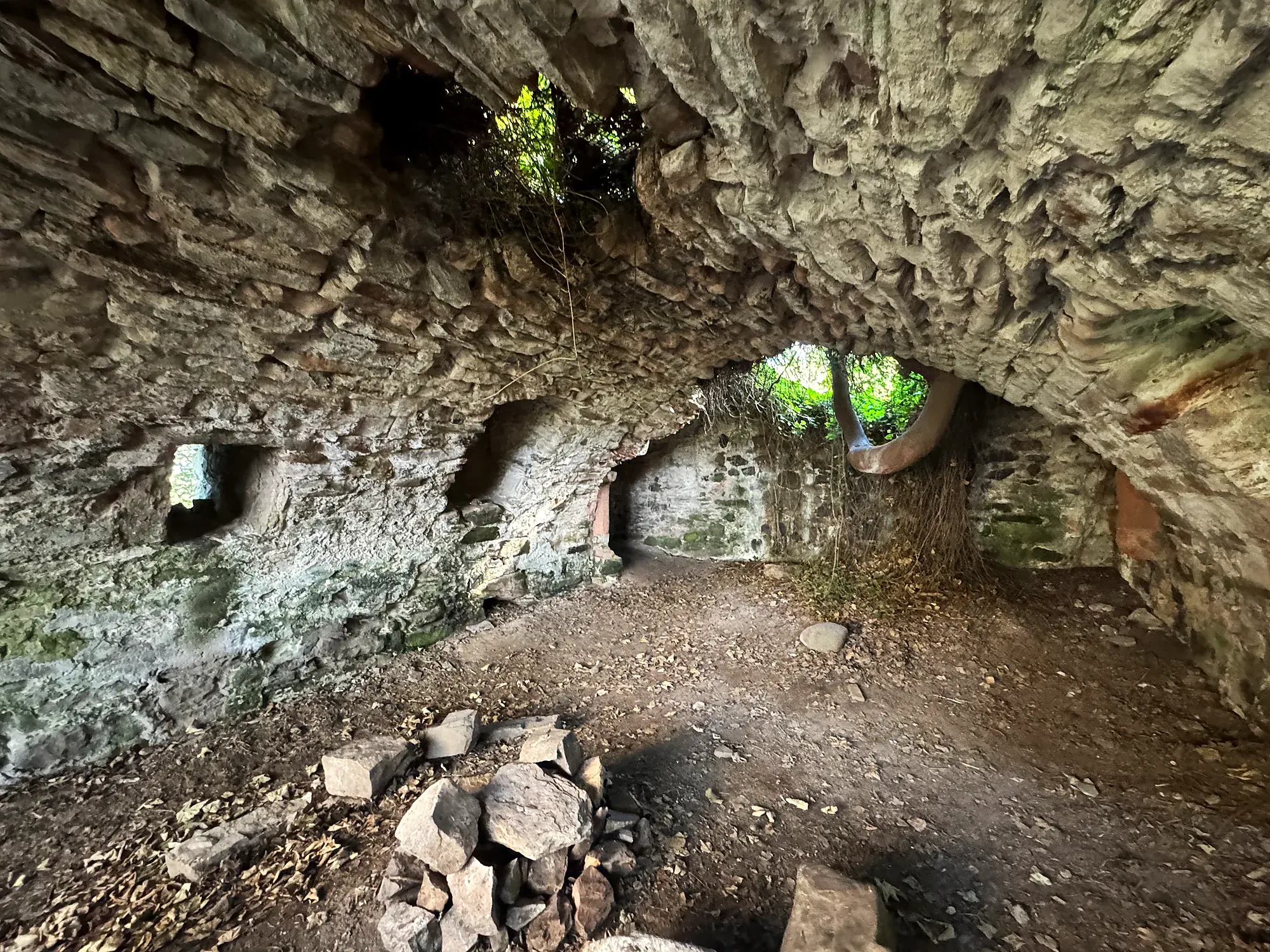 Stone vault in Auldhame Castle