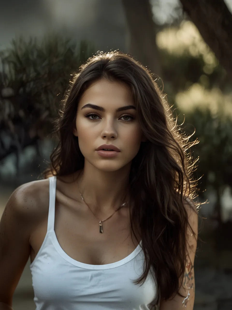 Portret kobiety w magicznym złotym świetle zachodu słońca – sesja fotograficzna golden hour